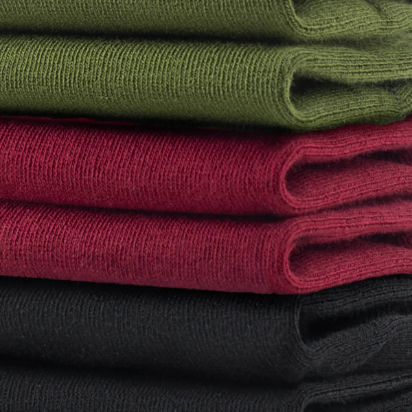Socken No Show Mix Carmine/Moss/Black (Dreierpack)