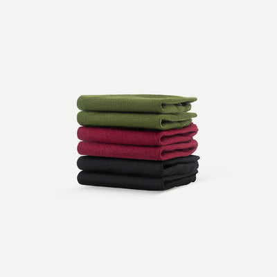 skinners_ponozky_no_show_mix_carmine_moss_black_trojpack_tower