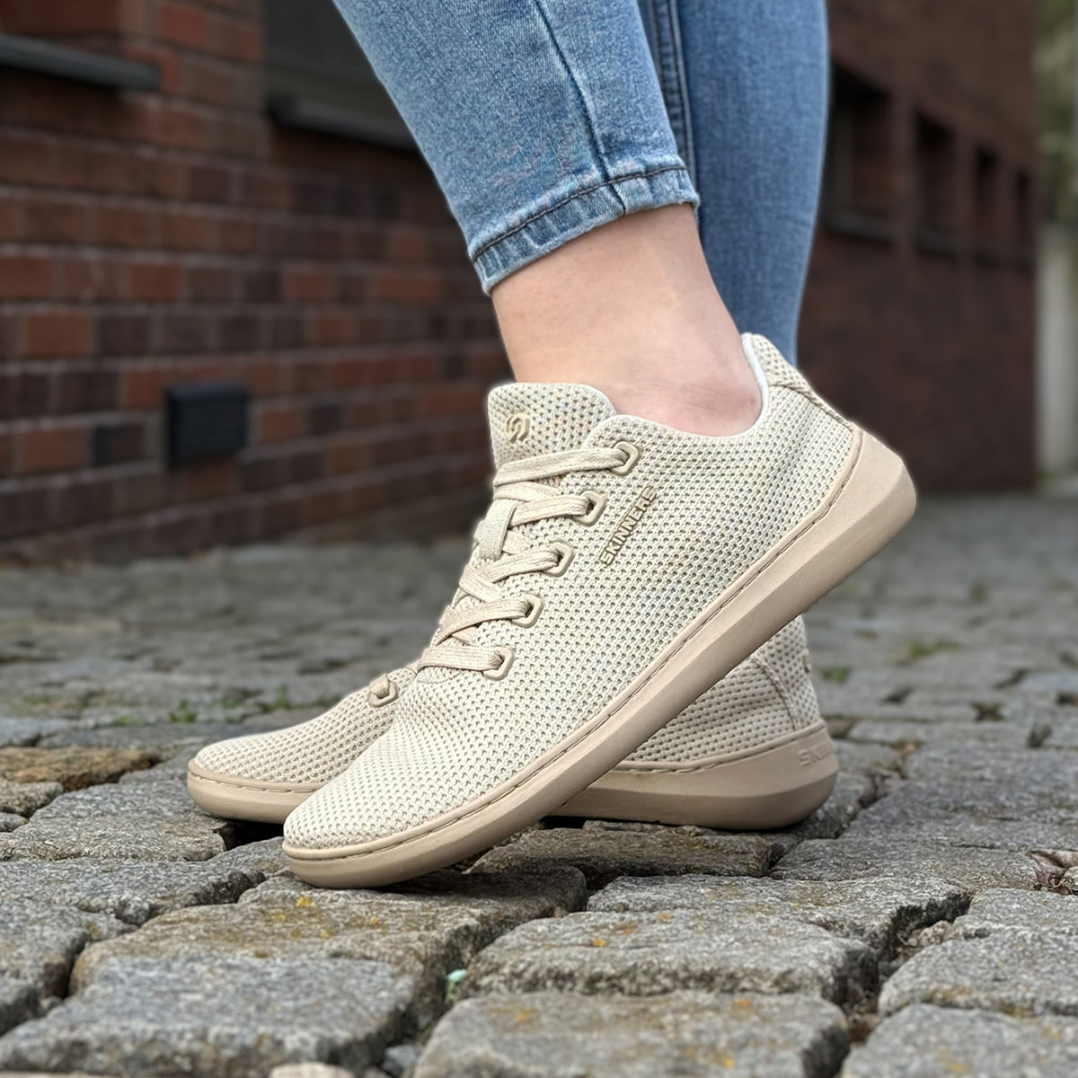 Textilschnürsenkel Beige